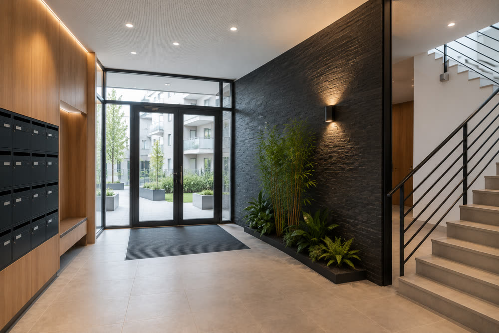 Hall d'entrée d'une résidence moderne