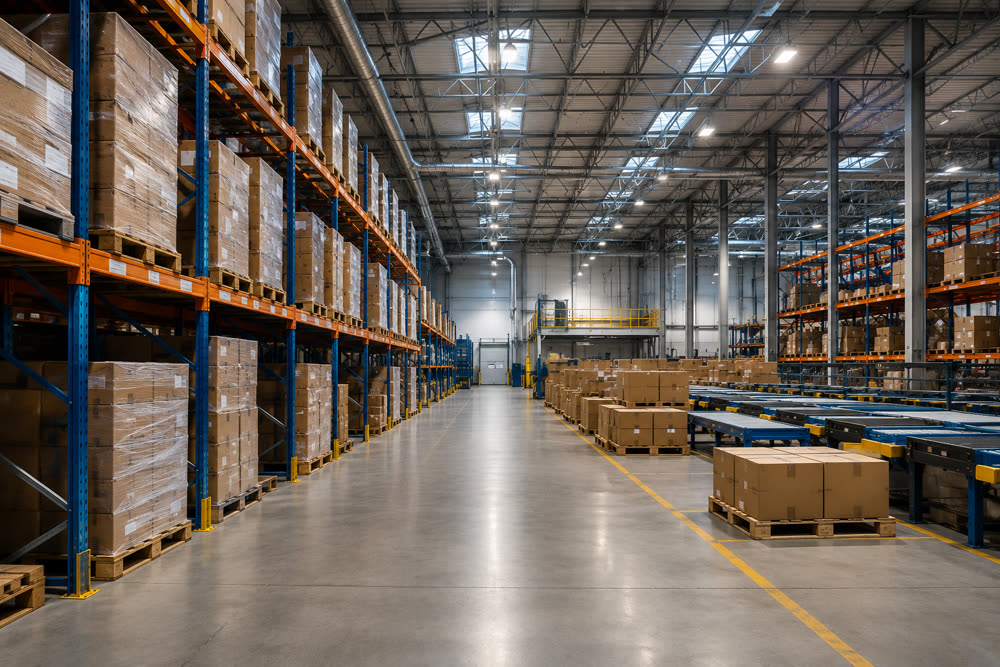 Entrepôt logistique moderne